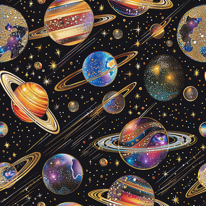 Planets and Stars Fat Quarter Bundle