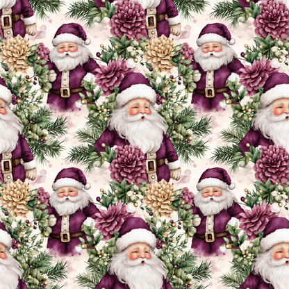 Vintage Plum Christmas Fat Quarter Bundle