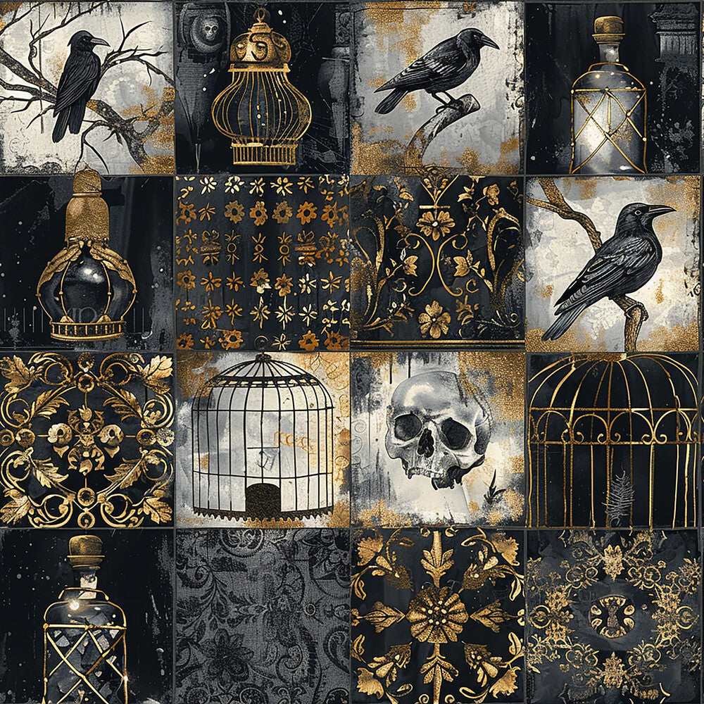 Gothic Patchwork Fat Quarter Bundle