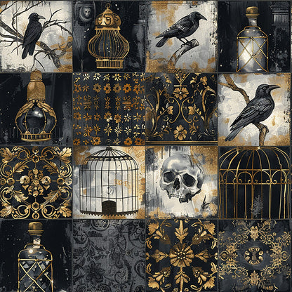 Gothic Patchwork Fat Quarter Bundle