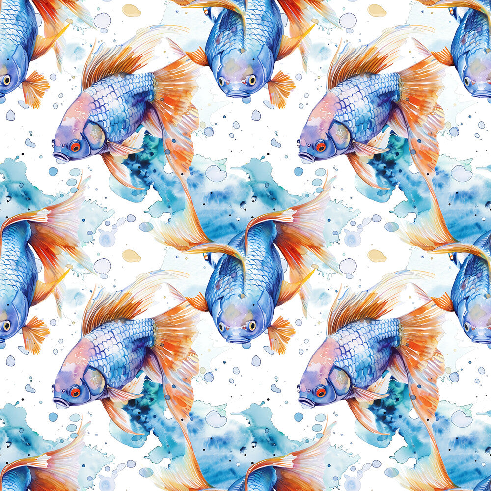 Watercolor Fish Fat Quarter Bundle