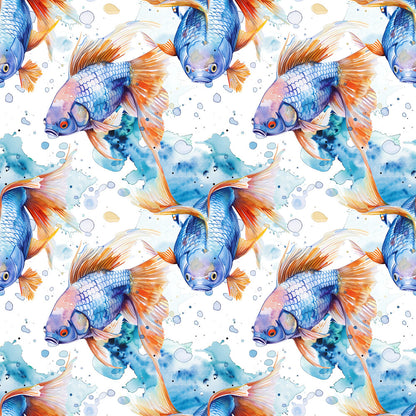 Watercolor Fish Fat Quarter Bundle