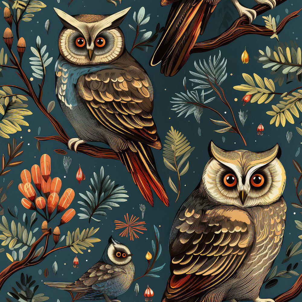 Owl Ephemera Fat Quarter Bundle
