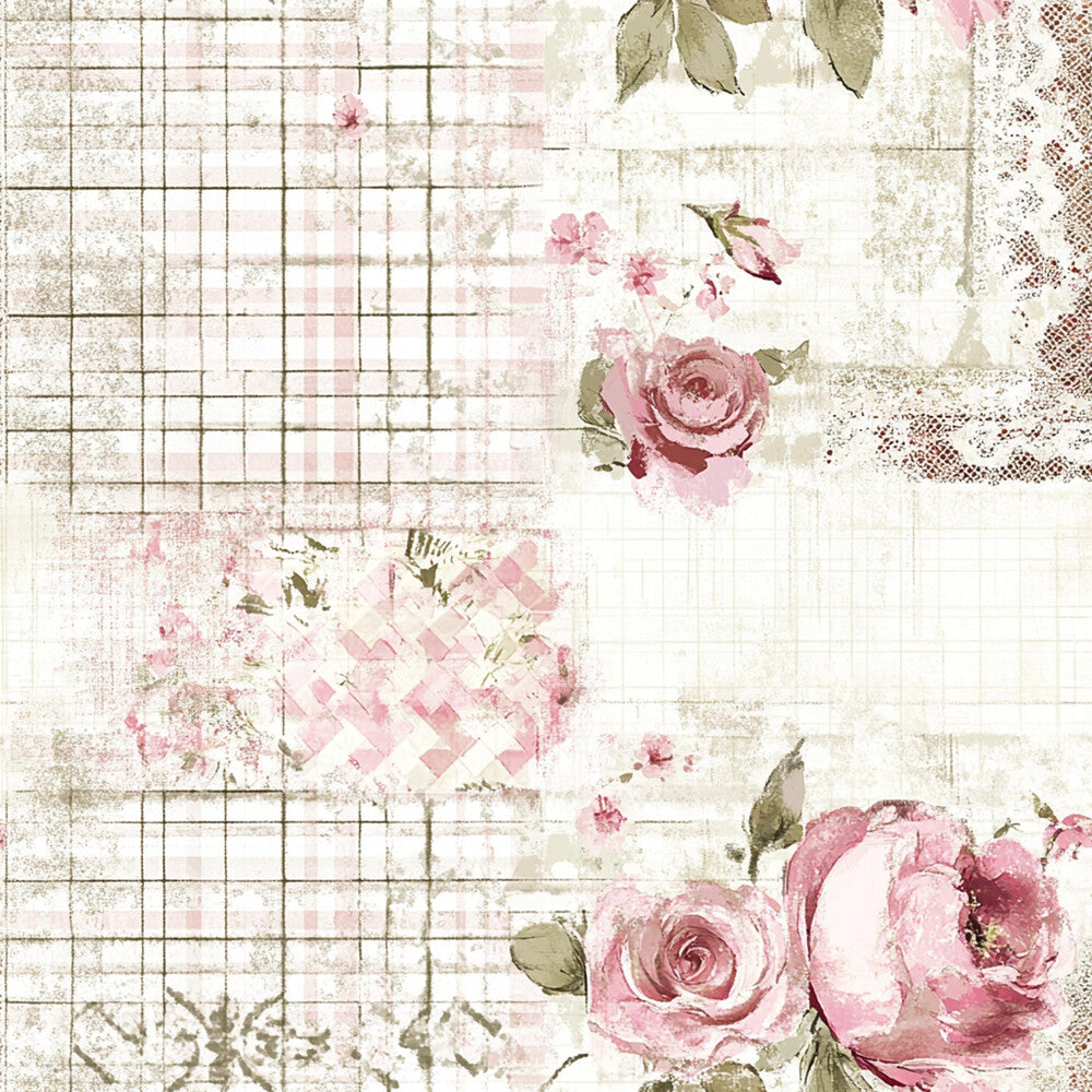 Shabby Chic Floral Gingham Fat Quarter Bundle