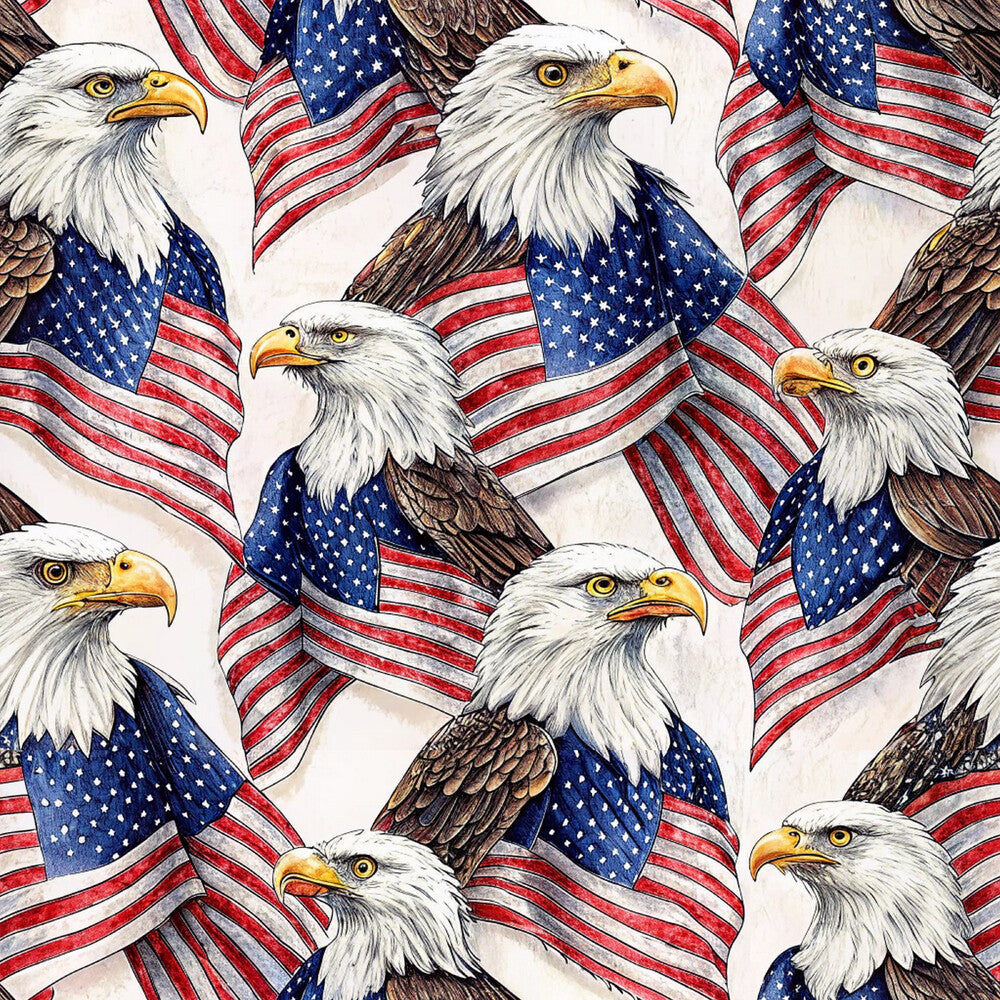 Bald Eagle Patriotic Fat Quarter Bundle