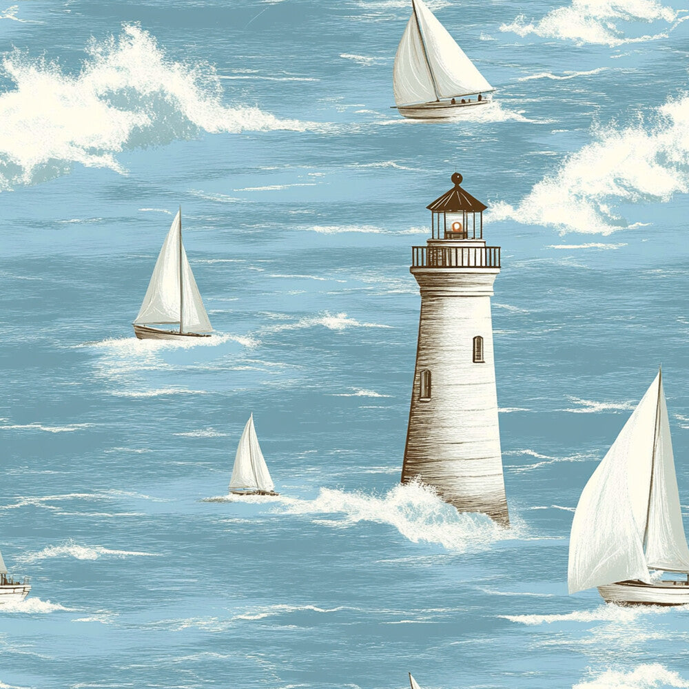 Lighthouse and Sailboats Fat Quarter Bundle