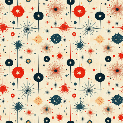 Sparkleworks Mid-Century 4th of July Fat Quarter Bundle