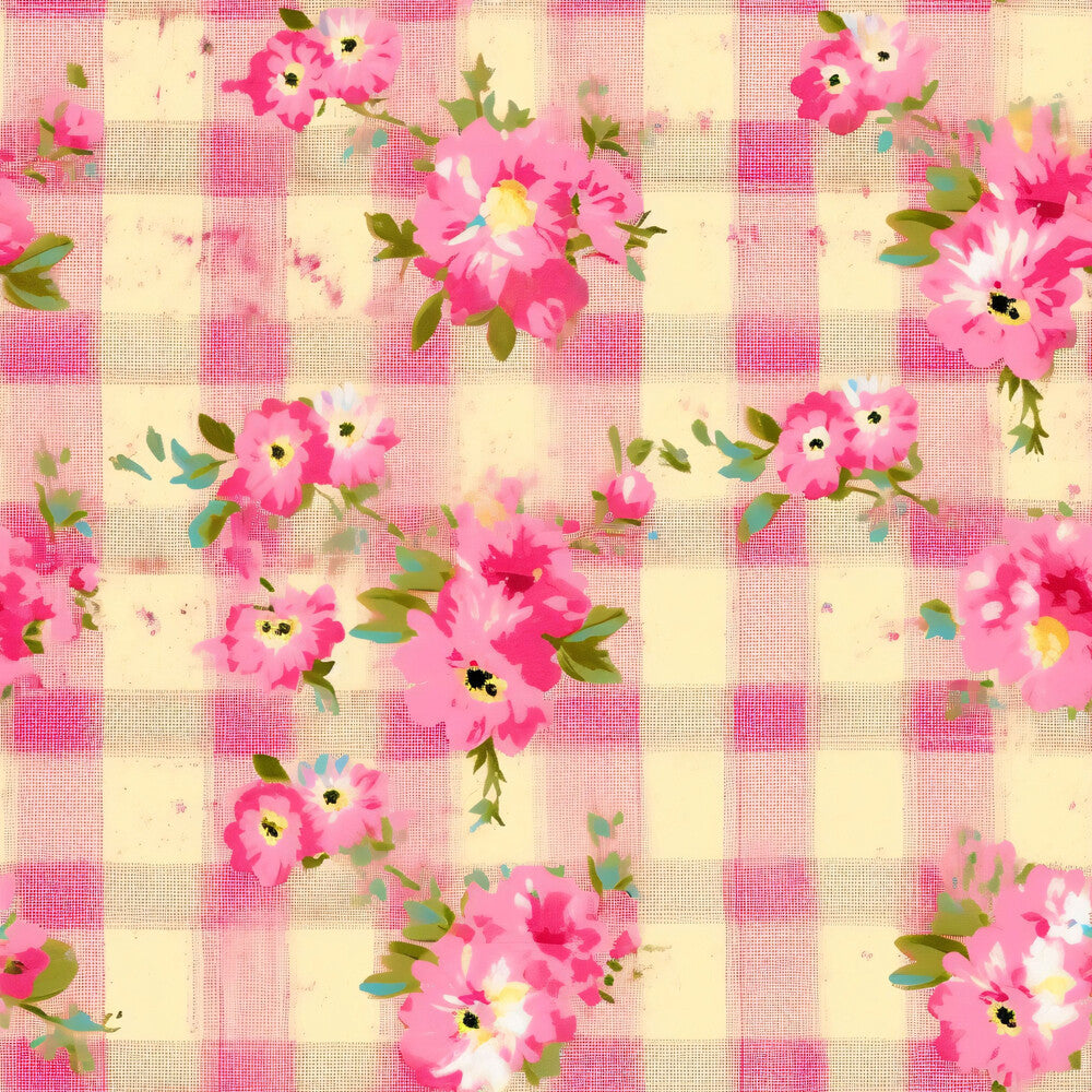 Country Girl Pastel Pink Plaid Fat Quarter Bundle
