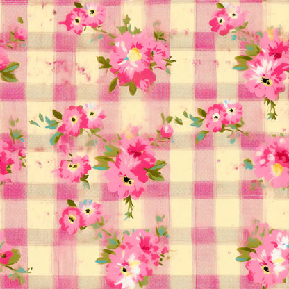 Country Girl Pastel Pink Plaid Fat Quarter Bundle