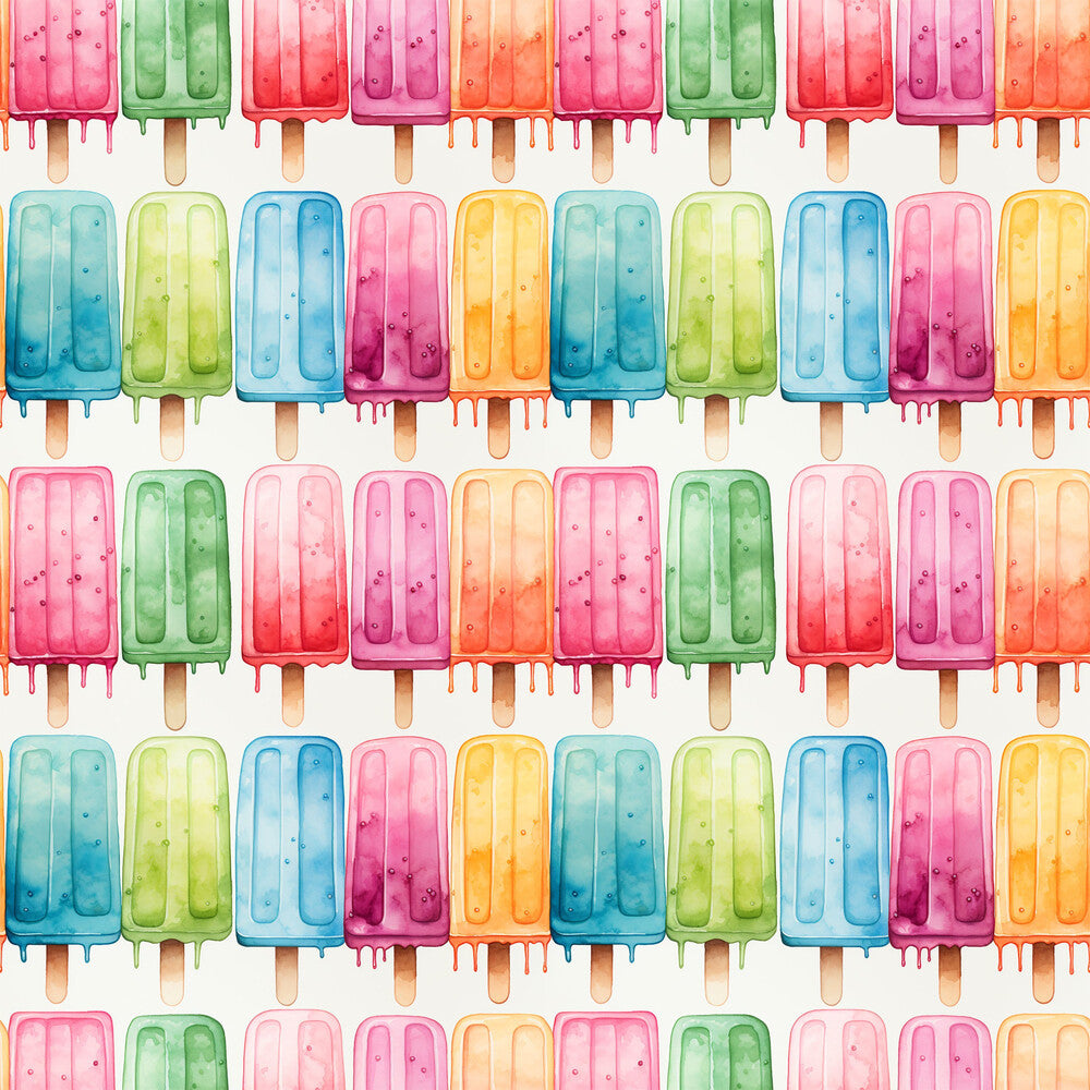 Watercolor Summer Popsicle Fat Quarter Bundle