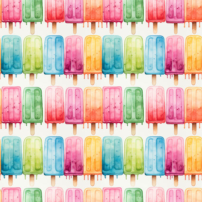 Watercolor Summer Popsicle Fat Quarter Bundle