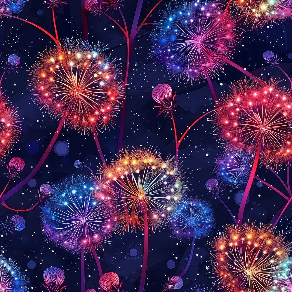 Midnight Dandelions Fat Quarter Bundle