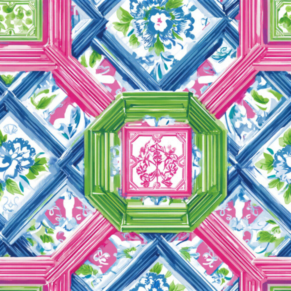 Pink Chinoiserie Mahjong Fat Quarter Bundle