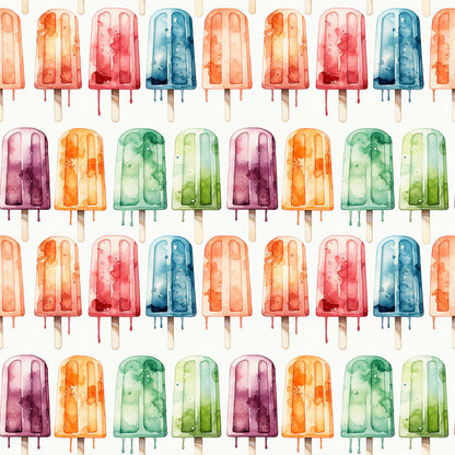 Watercolor Summer Popsicle Fat Quarter Bundle
