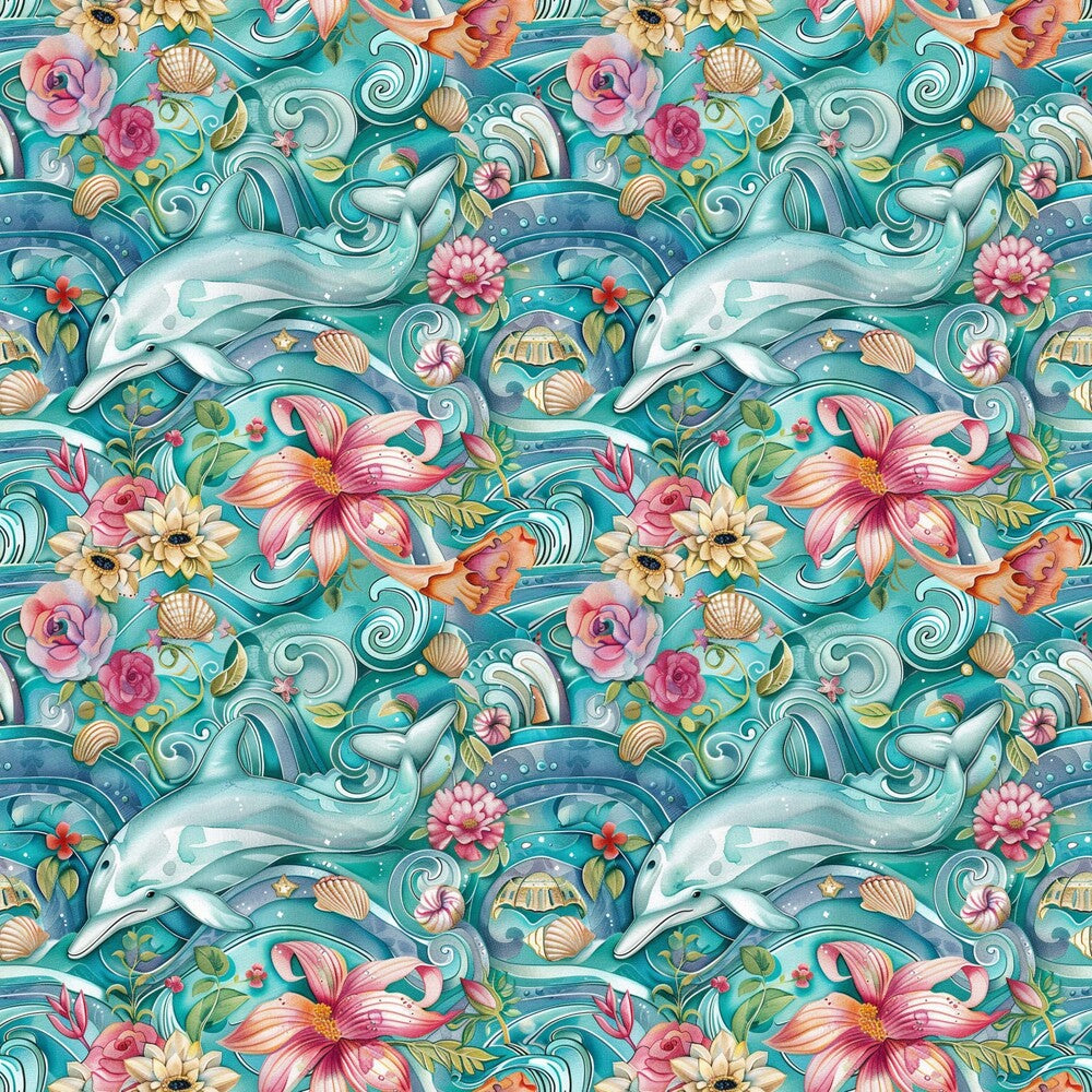 Swimming with Dolphins Fat Quarter Bundle