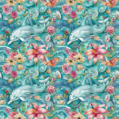 Swimming with Dolphins Fat Quarter Bundle