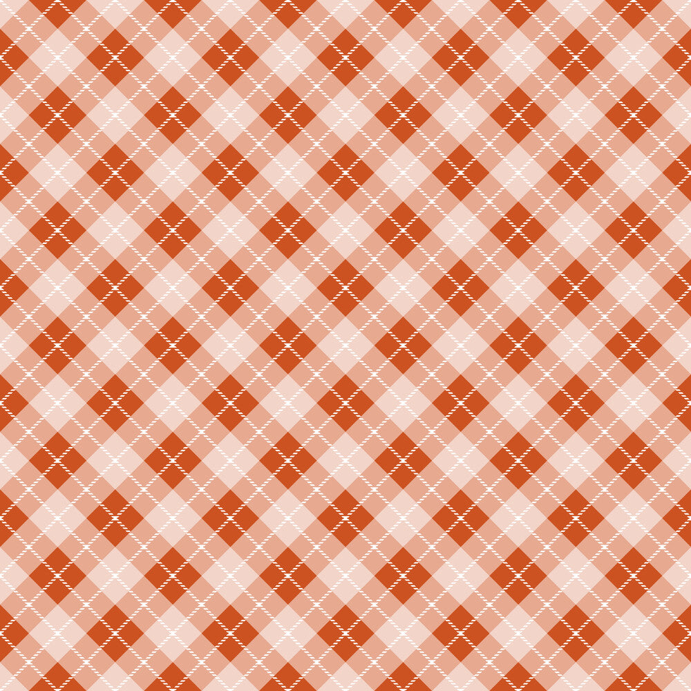 Fall Orange Plaid Fat Quarter Bundle