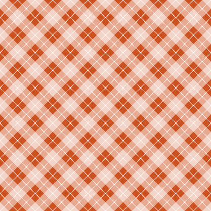 Fall Orange Plaid Fat Quarter Bundle