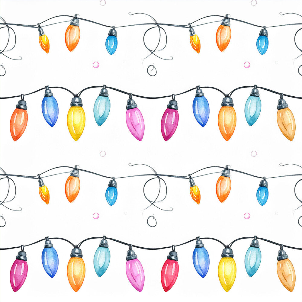 Festive Ornament Lights Fat Quarter Bundle
