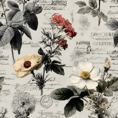 Botanical Floral Collage Fat Quarter Bundle