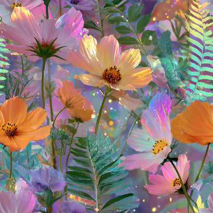Dreamy Cosmos Floral Ferns Fat Quarter Bundle