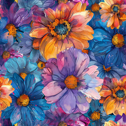 Vibrant Cosmo Flowers Fat Quarter Bundle
