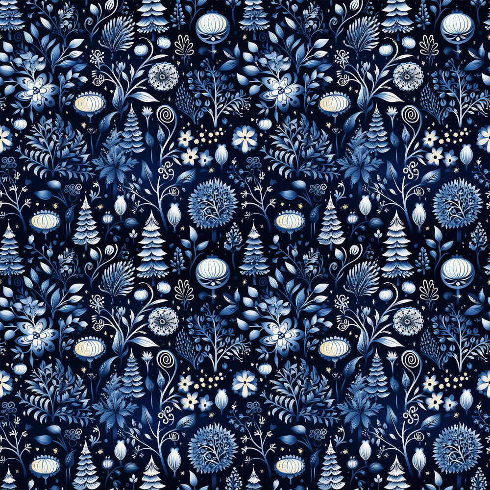 Delft Blue Winter Fat Quarter Bundle