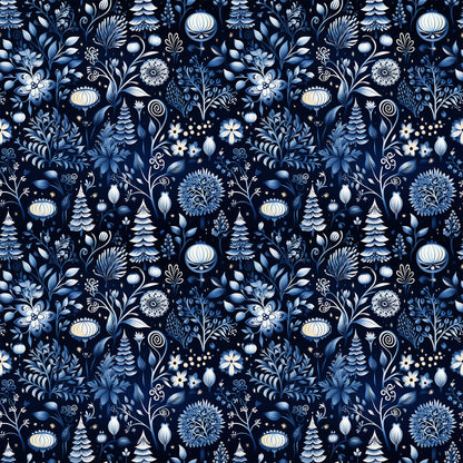 Delft Blue Winter Fat Quarter Bundle