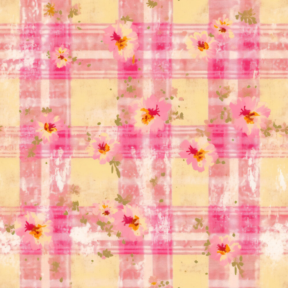 Country Girl Pastel Pink Plaid Fat Quarter Bundle