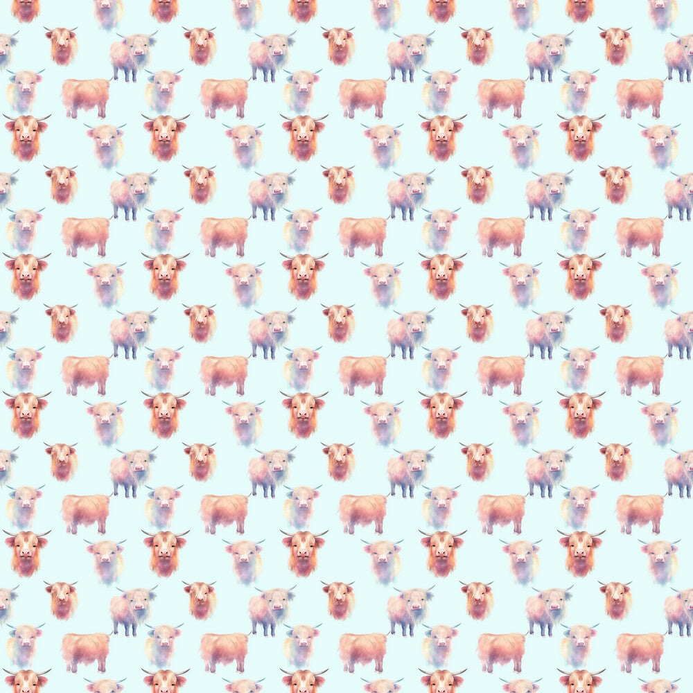 Funky Highland Cows Fat Quarter Bundle