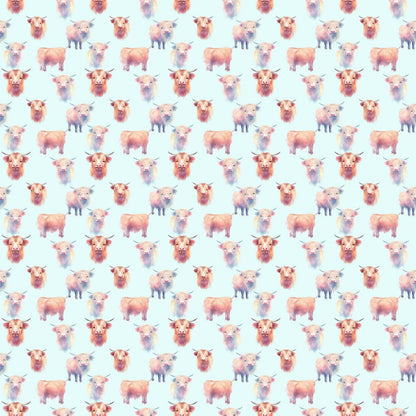 Funky Highland Cows Fat Quarter Bundle