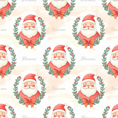 Preppy Christmas Classic Santa Fat Quarter Bundle