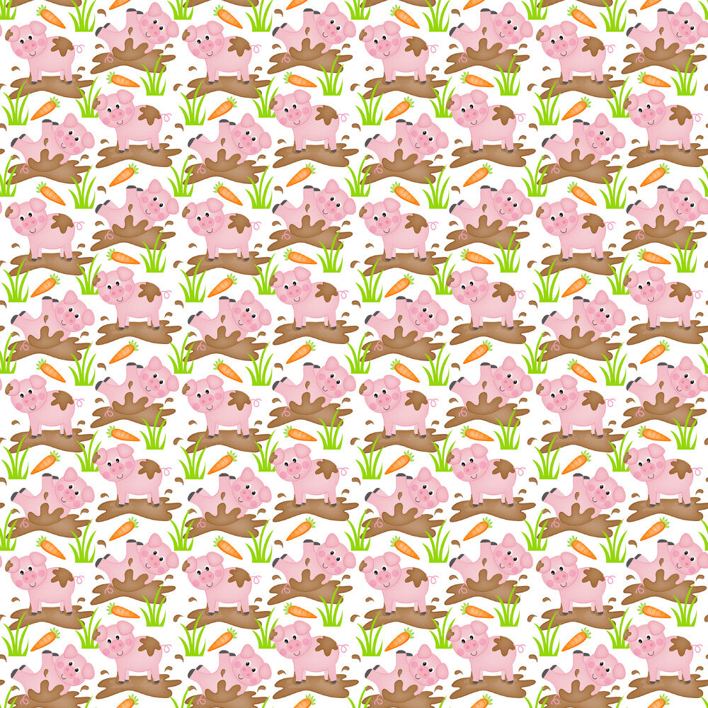 Cartoon Farm Animals Fat Quarter Bundle