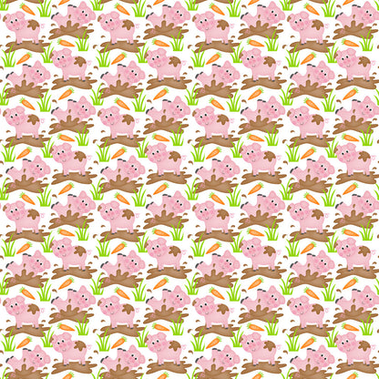 Cartoon Farm Animals Fat Quarter Bundle