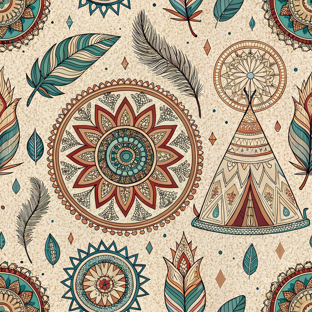 Boho Tribal Mandala Fat Quarter Bundle