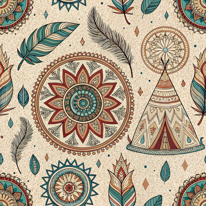 Boho Tribal Mandala Fat Quarter Bundle