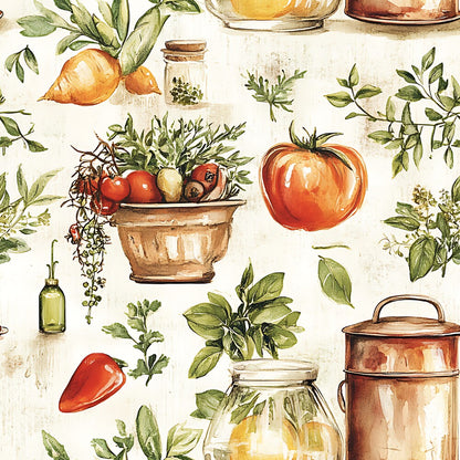 Vintage Kitchen Ingredients Fat Quarter Bundle