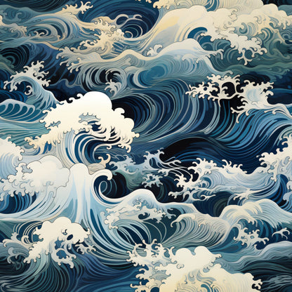 Abstract Sea Waves Fat Quarter Bundle