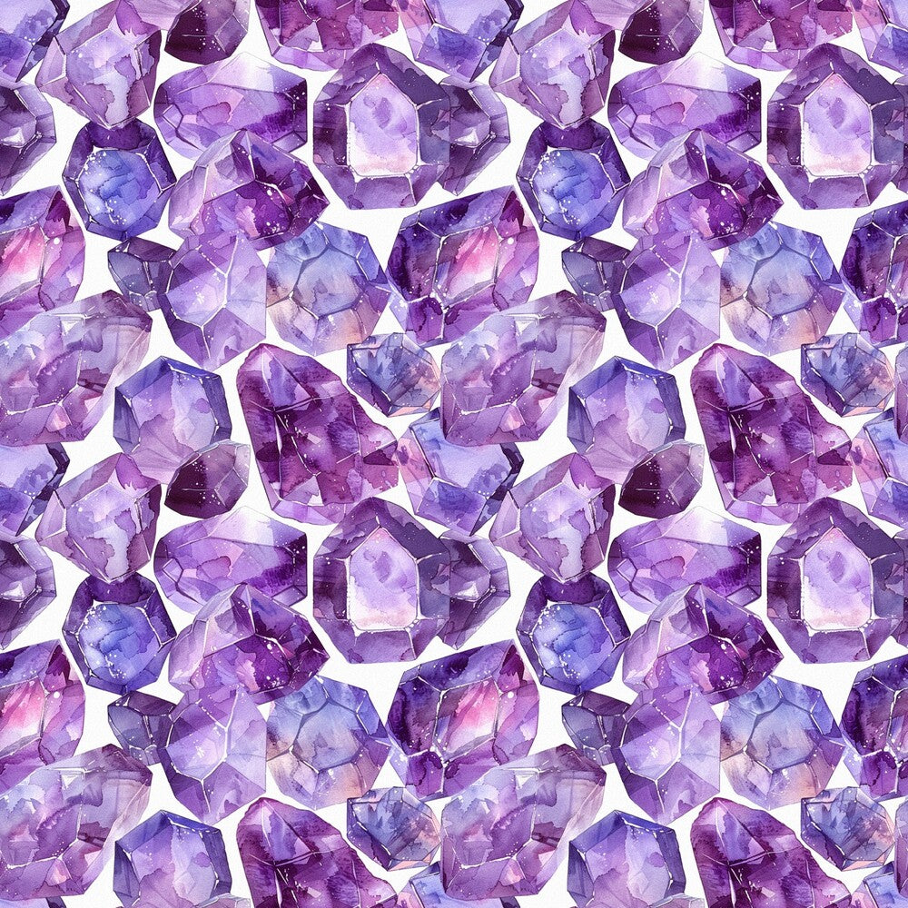 Amethyst Gemstones Fat Quarter Bundle