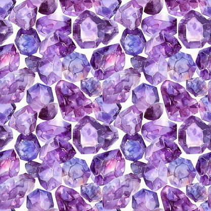 Amethyst Gemstones Fat Quarter Bundle
