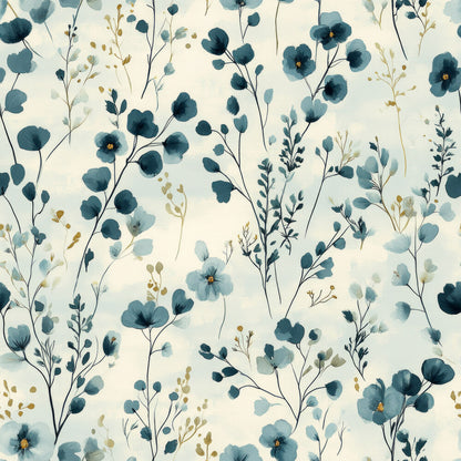 Cornflower Blue Floral Fat Quarter Bundle