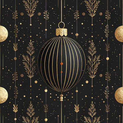 Golden Christmas Elegance Fat Quarter Bundle