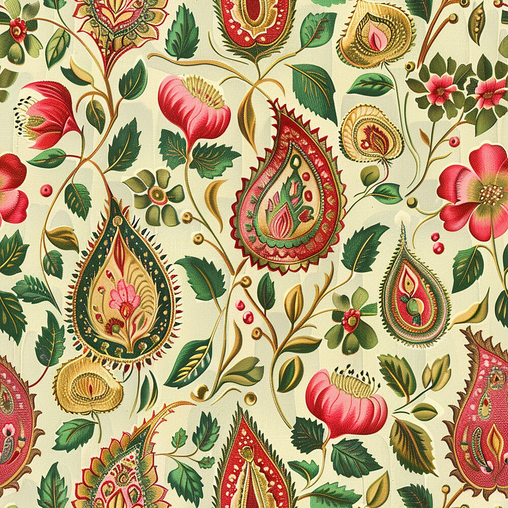 Vermas Ornate Paisley Fat Quarter Bundle