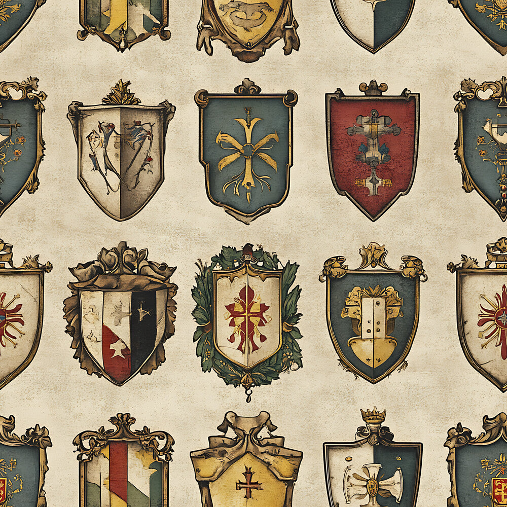 Rustic German Banners and Shields Fat Quarter Bundle