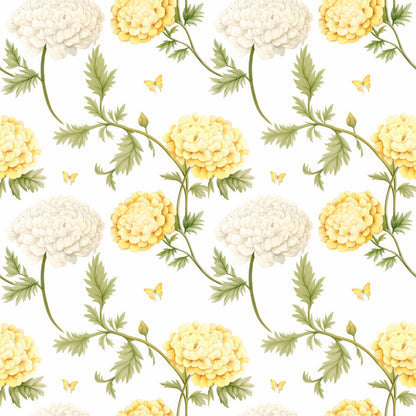 Floral Yellow Cottage Gardens Fat Quarter Bundle