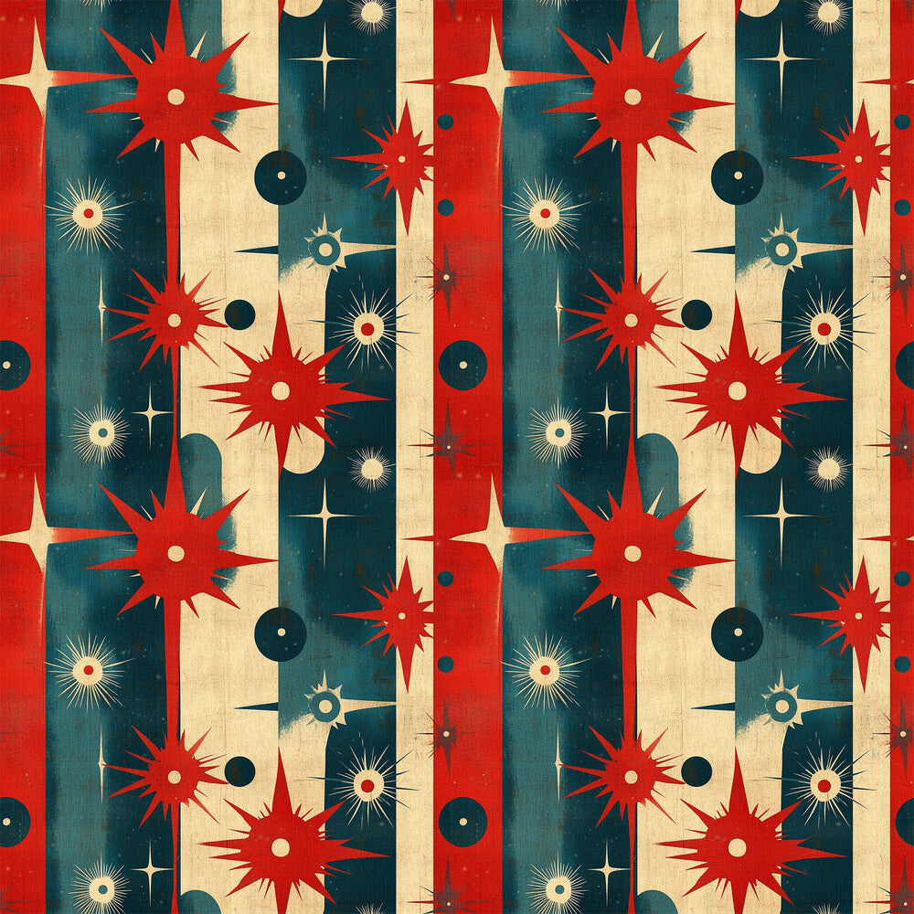 Sparkleworks Mid-Century 4th of July Fat Quarter Bundle