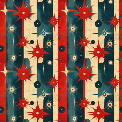 Sparkleworks Mid-Century 4th of July Fat Quarter Bundle