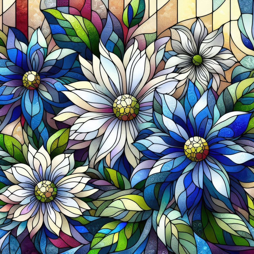 Royal Blue Stained Glass Fat Quarter Bundle