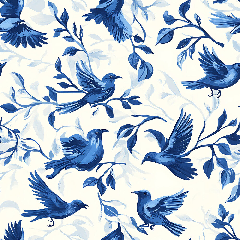 Blue Jay Feather Trails Fat Quarter Bundle