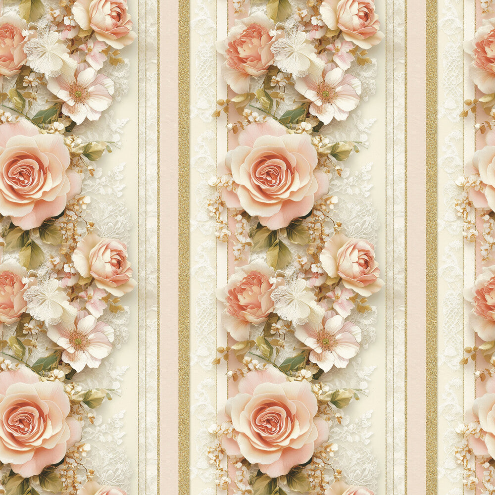 Floral Stripes Fat Quarter Bundle